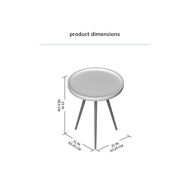 Castiglia Solid Wood 3 Legs End Table